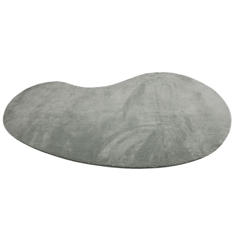 Tapis asymétrique vert extra-doux