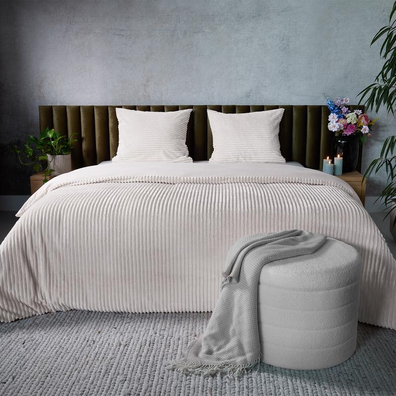 Ribbed Flannel duvet cover overview