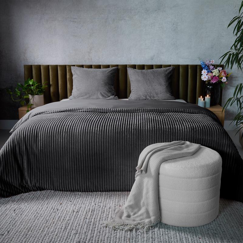 Ribbed Flannel duvet cover overview