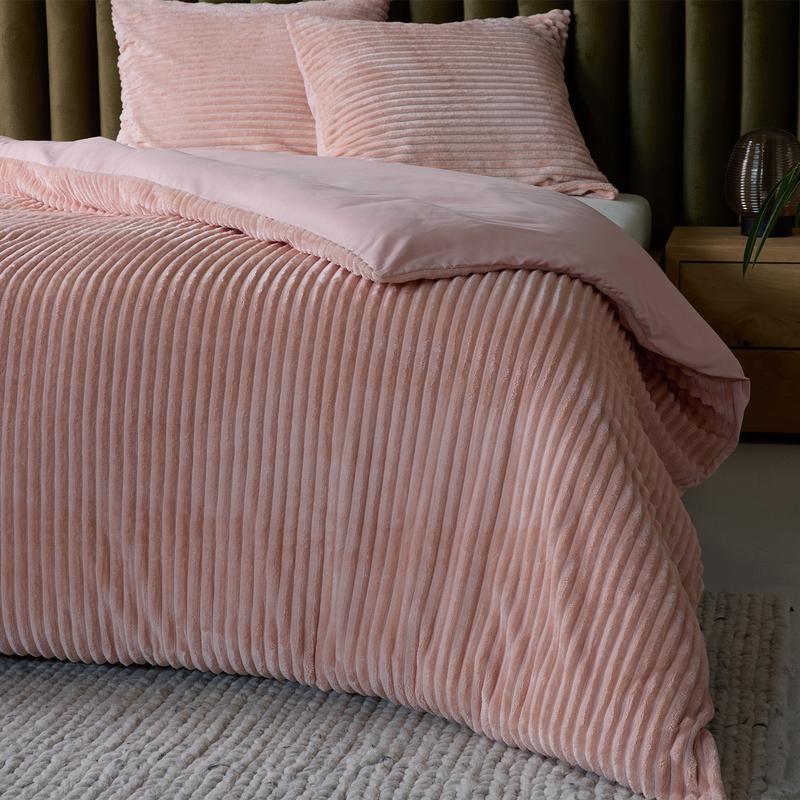 Ribbed Flannel duvet cover inside