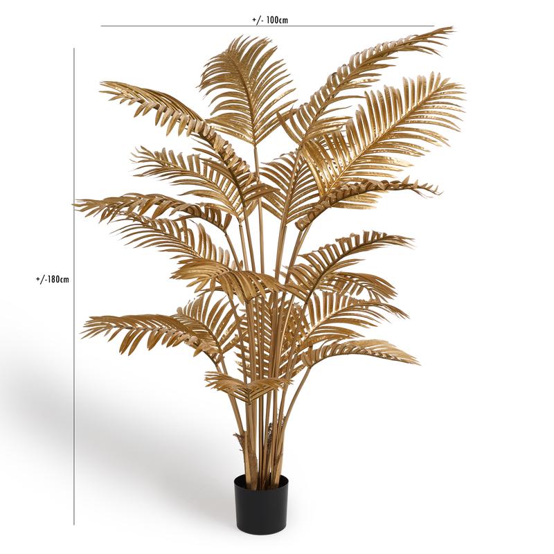 Luxe kunstpalm - Goud afmetingen 