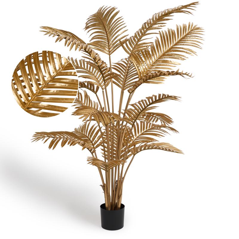 Luxury artificial palm - Gold detail