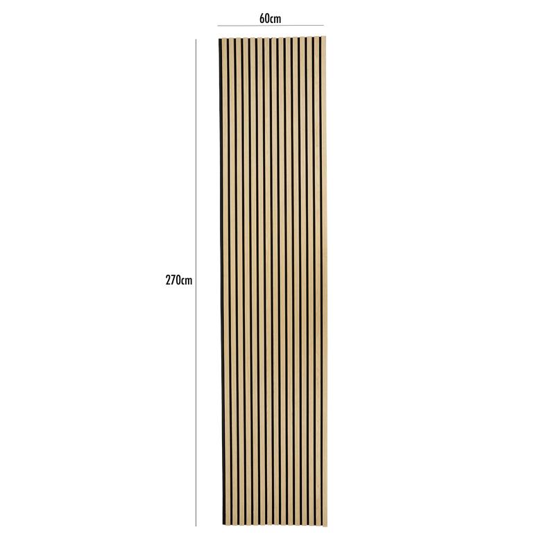 Acoustic wall panels 4-pack (270cm) measurements