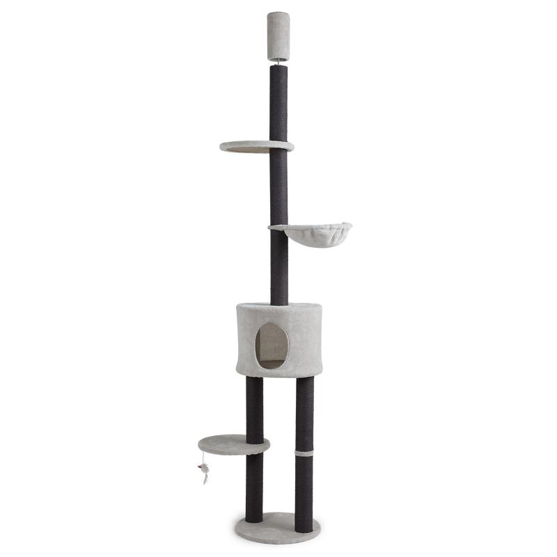 Height-adjustable scratching post 