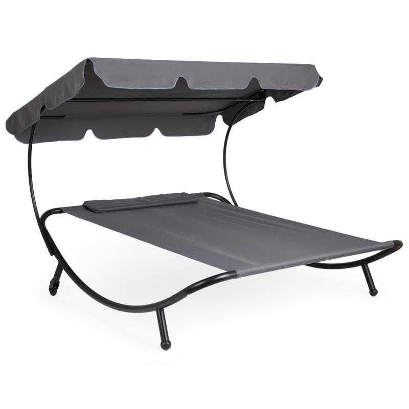 Double lounge bed with canopy