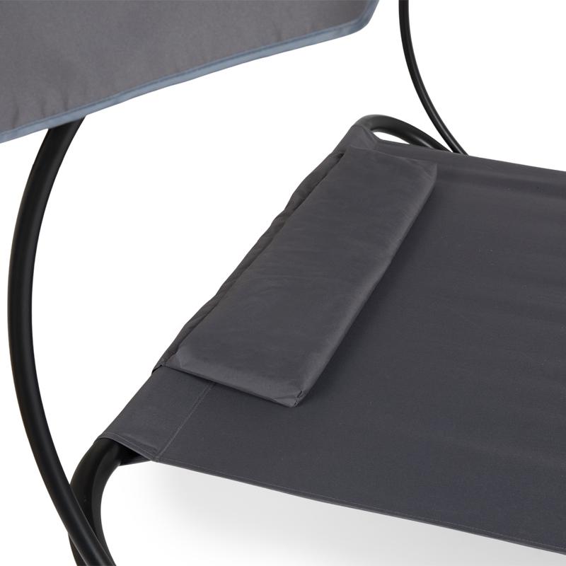 Double lounge bed with cushion