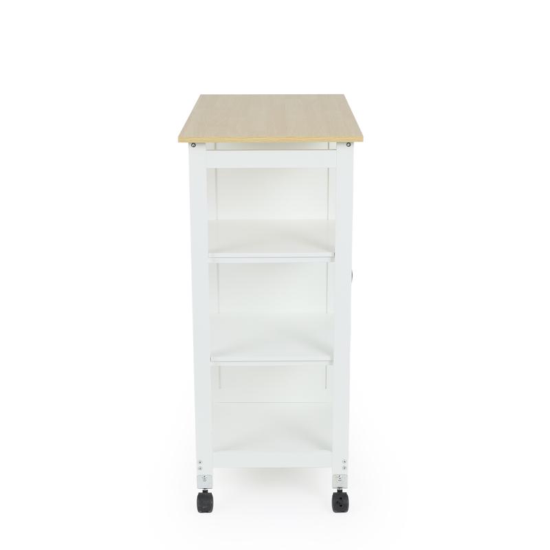 Kitchen trolley on wheels - side view