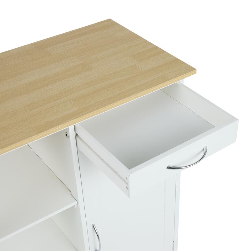 Kitchen trolley on wheels - close-up of drawer