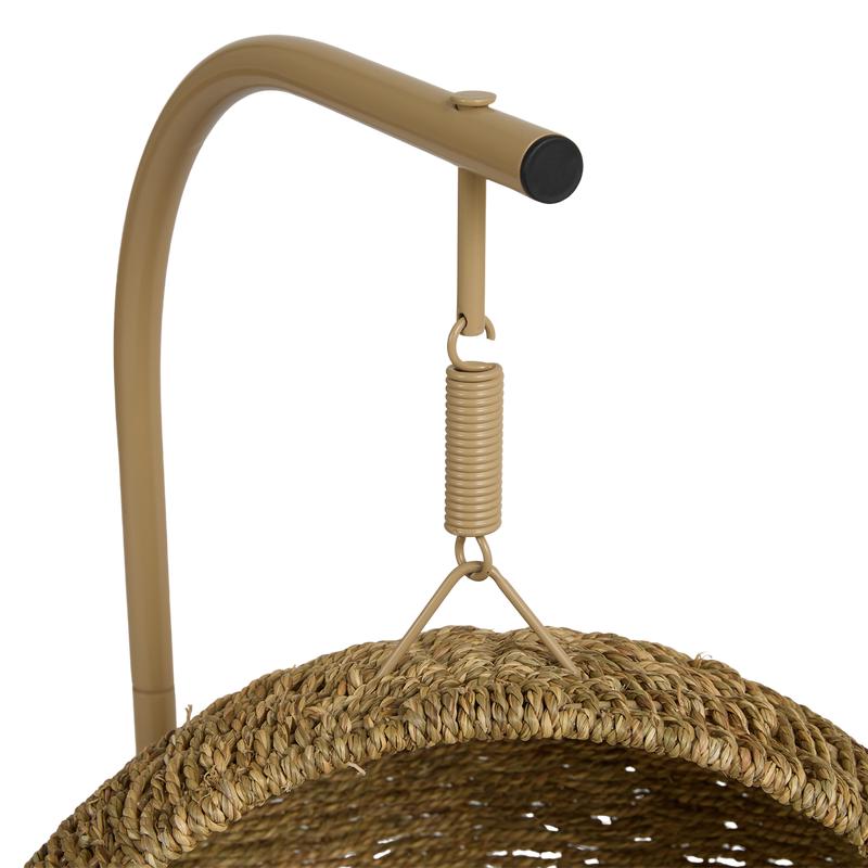 Hanging chair for cats – natural / white - hook