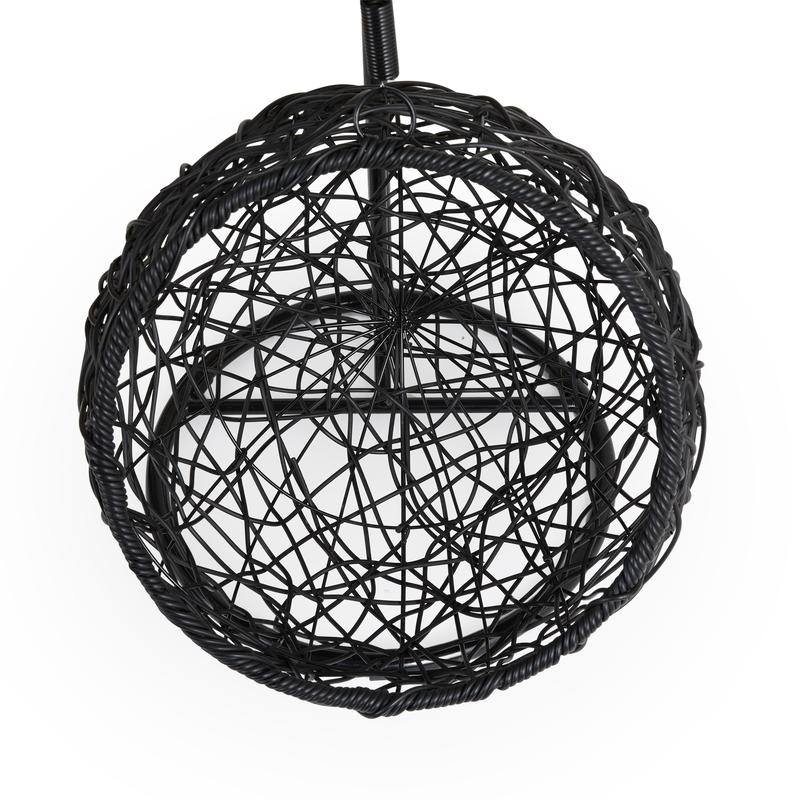 Hanging chair for cats – black / anthracite - without cushion