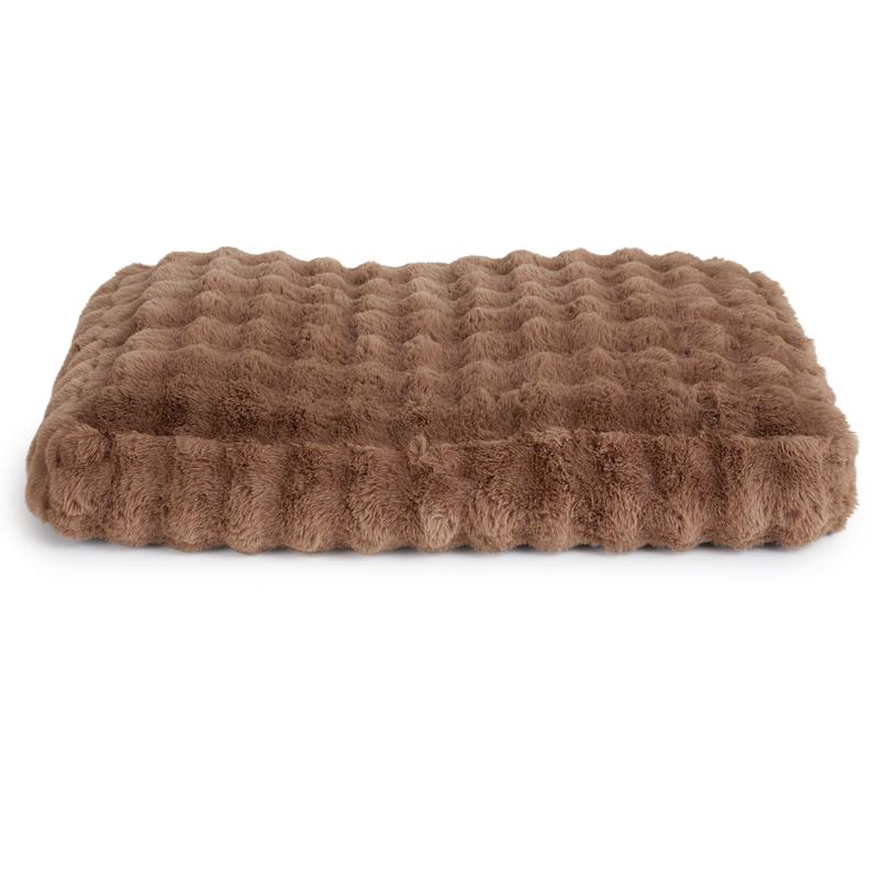 Pompom Fur dog cushion - front view