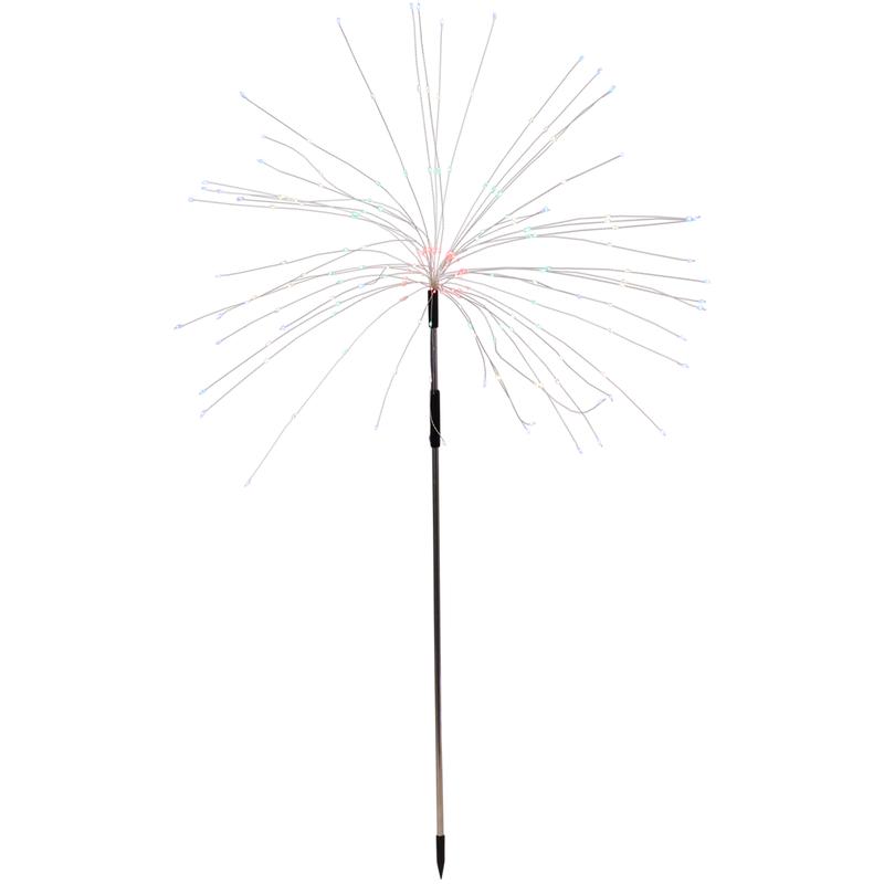 Garden stakes with jellyfish-style Christmas lights – set of 5 – single