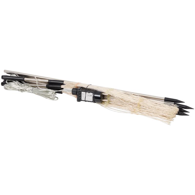 Garden stakes with jellyfish-style Christmas lights – set of 5 – folded