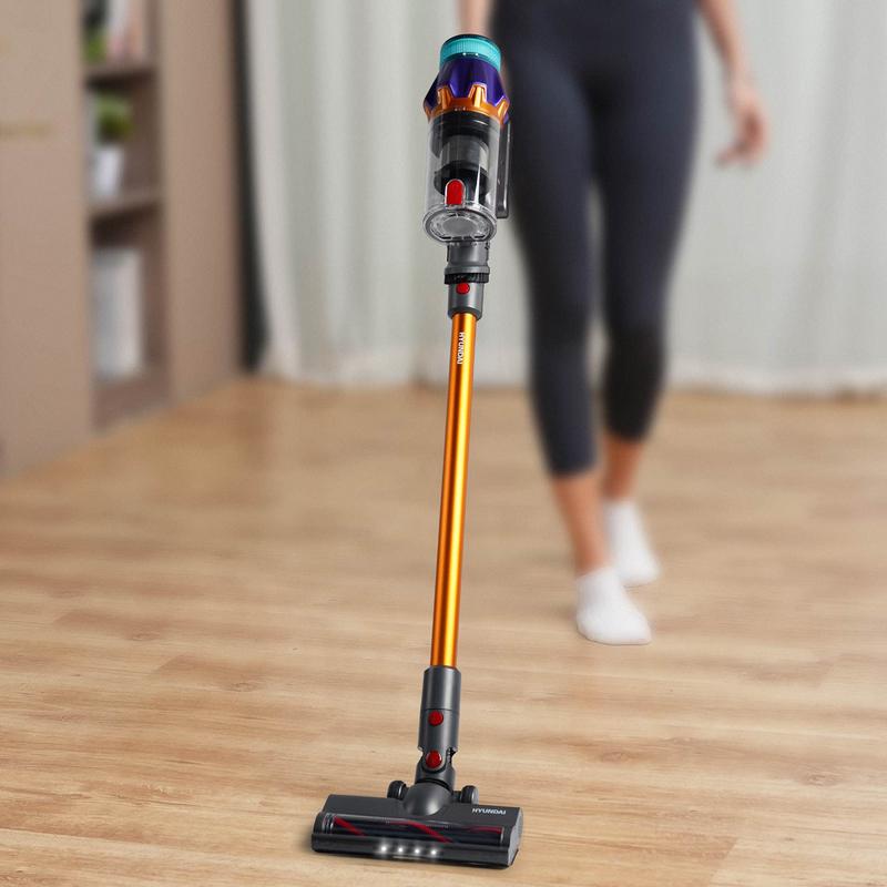 Hyundai Power Pro stick vacuum cleaner in use