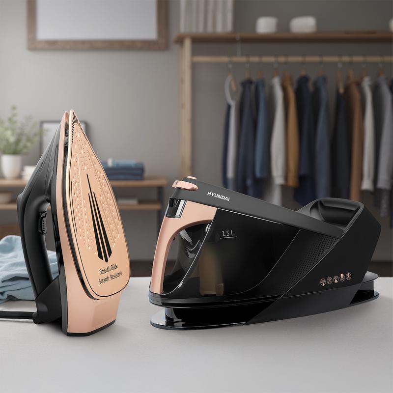 Hyundai steam iron black / rose gold HHA162310