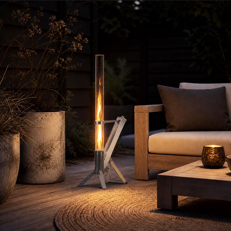 Green Flame terrasverwarmer R80 – zilver