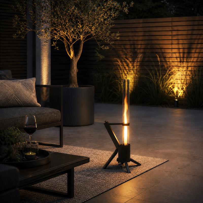 Green Flame terrasverwarmer R80 – zwart