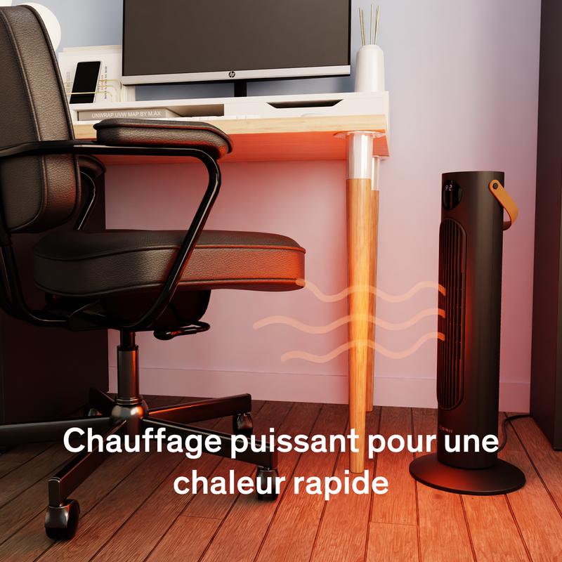 Chauffage électrique dans un bureau