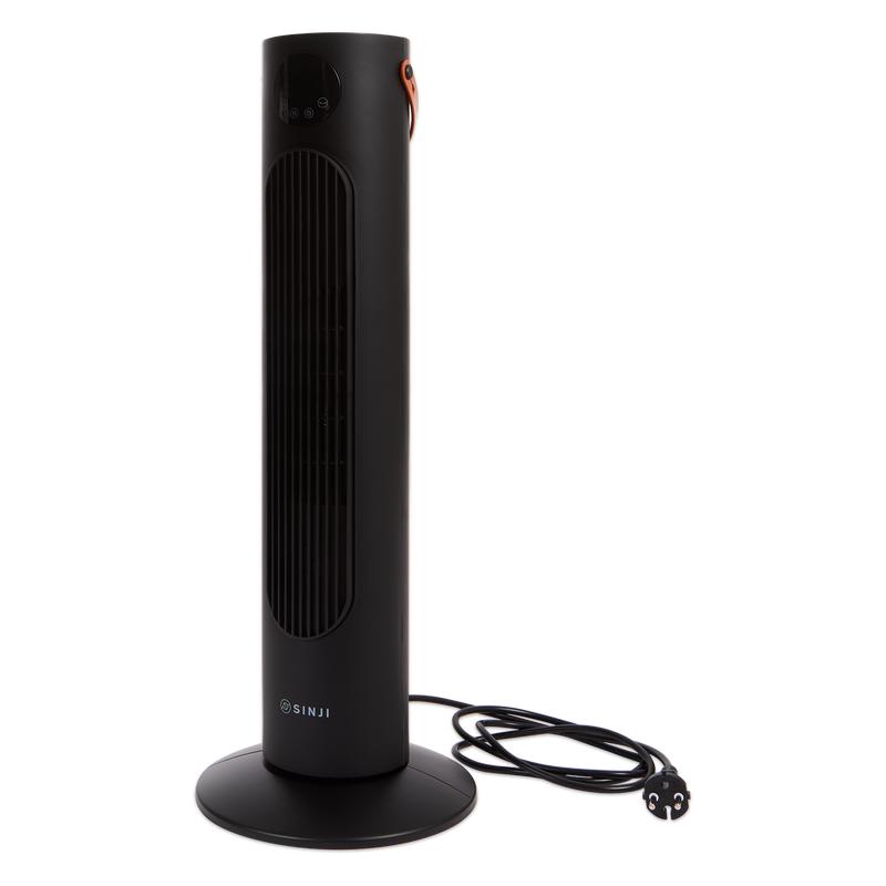 Sinji tower fan heater with cord and plug