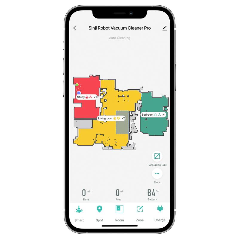 Sinji robot vacuum cleaner Pro app