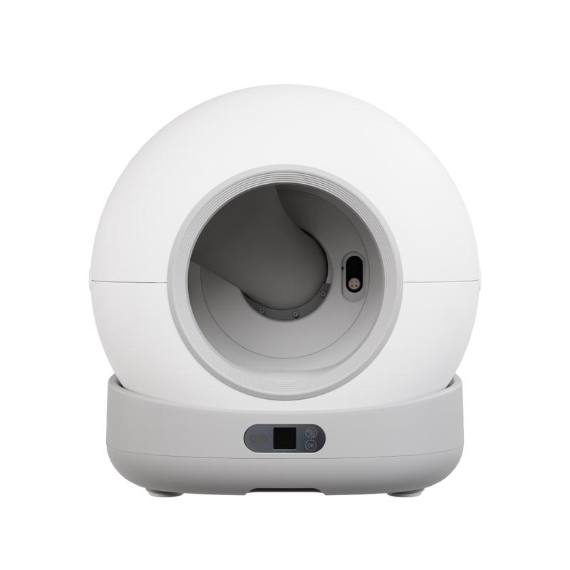 Self-cleaning cat litter box - front view