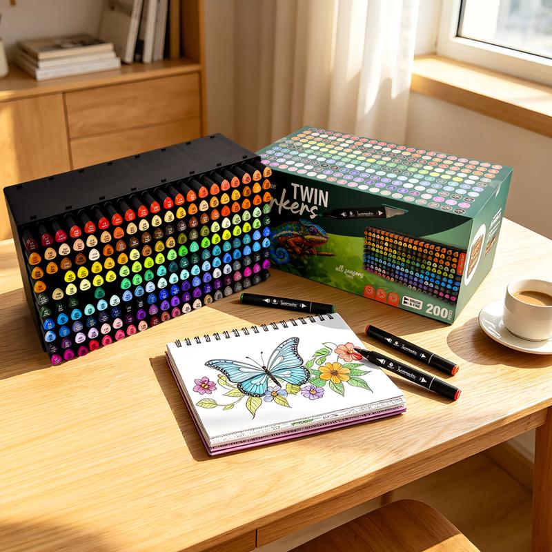 Décotime markerset 200 kleuren | Action Webshop NL