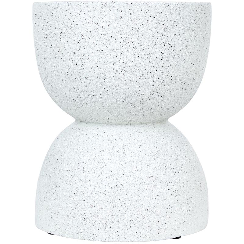 MgO side table - white - front view