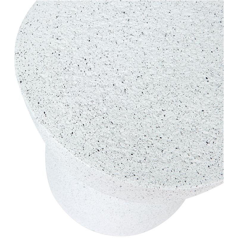 MgO side table - white - top view