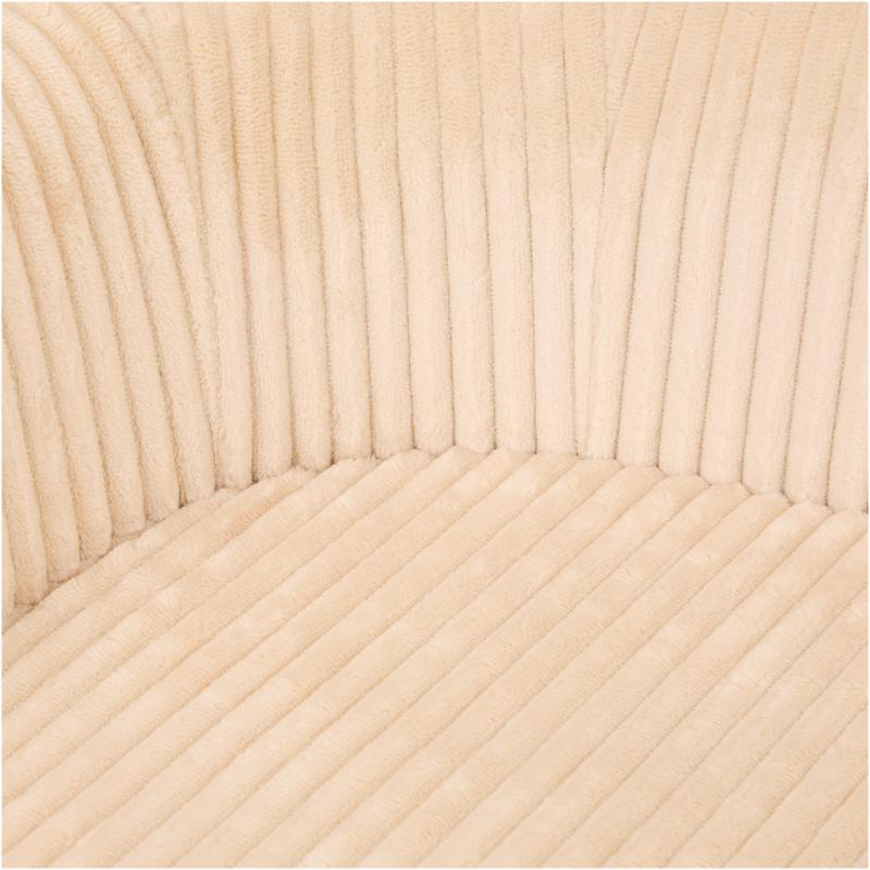 Teddy rib pet chair – taupe – close-up