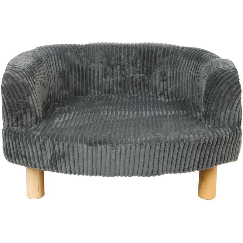 Teddy ribbed pet chair - anthracite