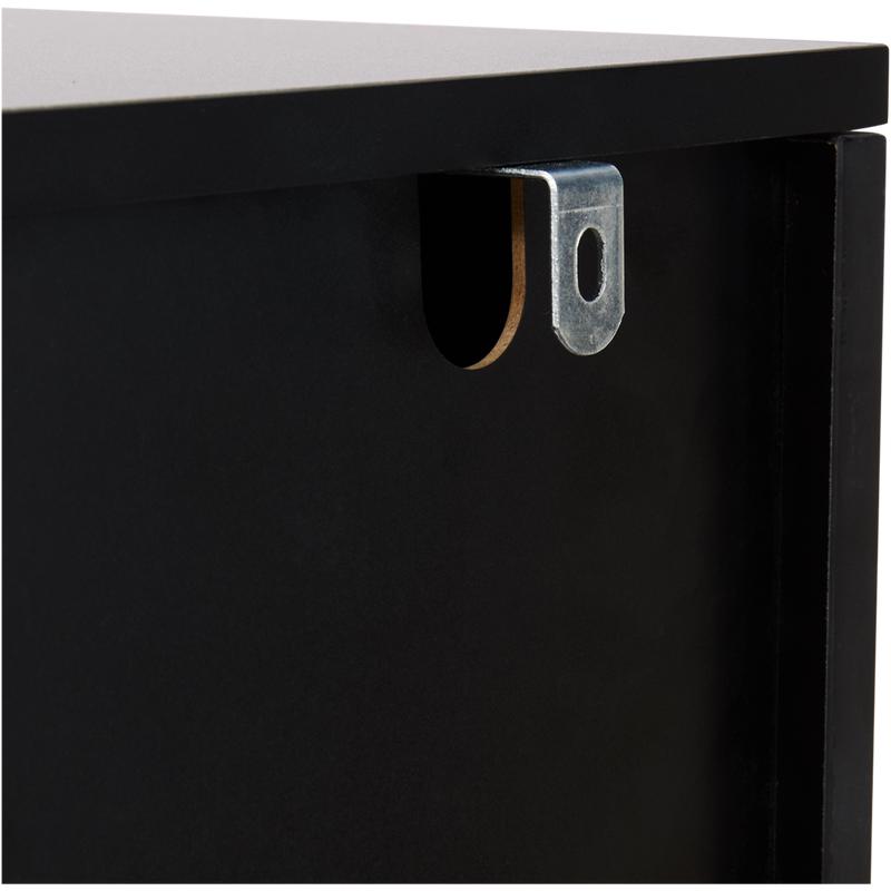 Cabinet – black – wall-mount bracket