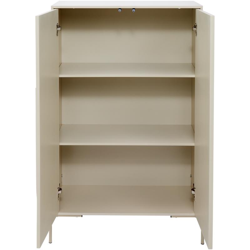 Cabinet – beige – with both doors open