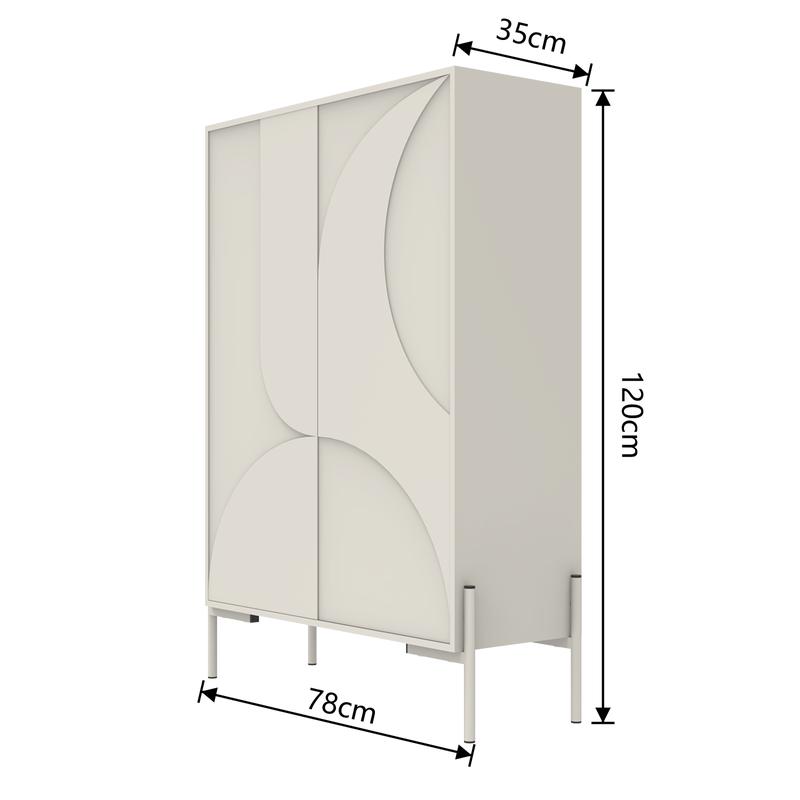 Cabinet – beige – dimensions