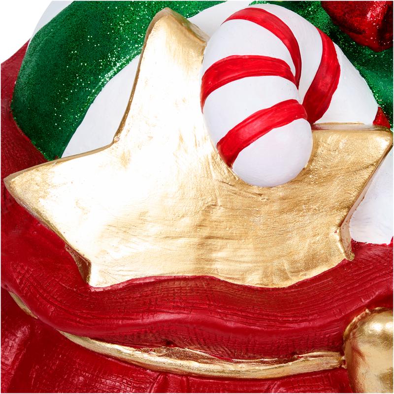 Christmas tree stand bag with presents – star detail