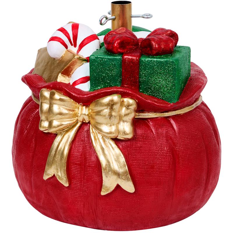 Christmas tree stand bag with presents