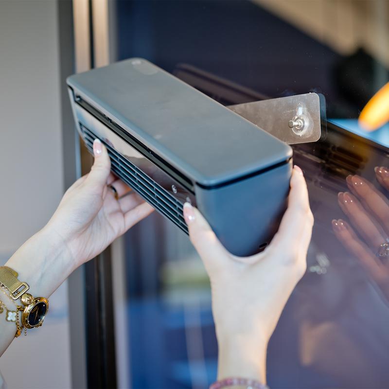 Mounting system of the Nexxt portable air cooler fan with mist function 