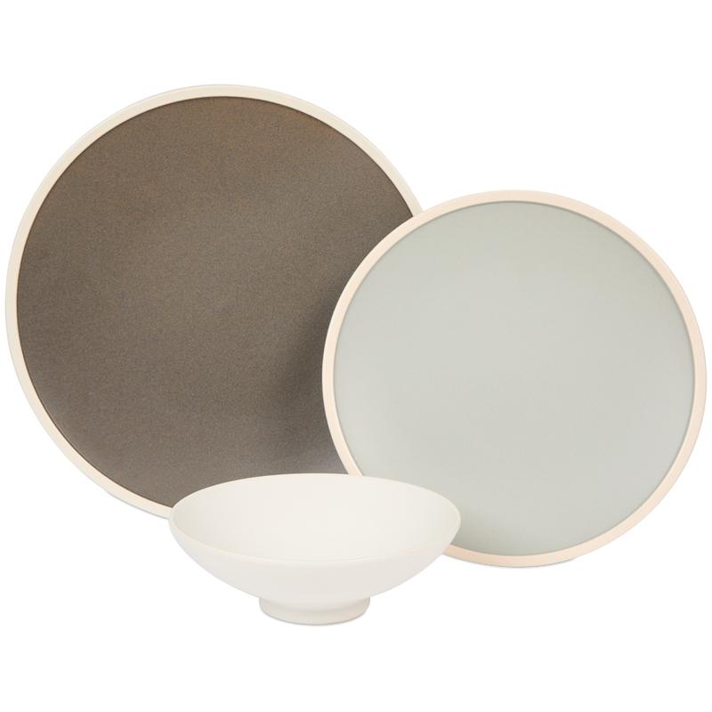 Dinner plate, breakfast plate and bowl