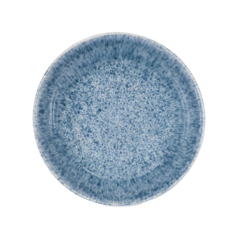 Dinner set Feather - Light blue - top view of bowl