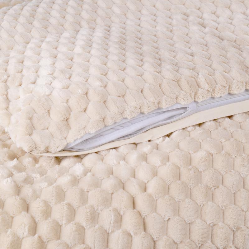 Teddy Hexagon duvet cover 200 x 220 cm - off-white - pillowcase