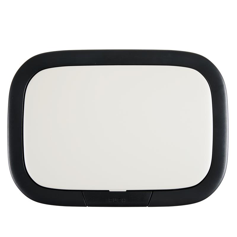 Cream white touch top bin 60L - lid from top