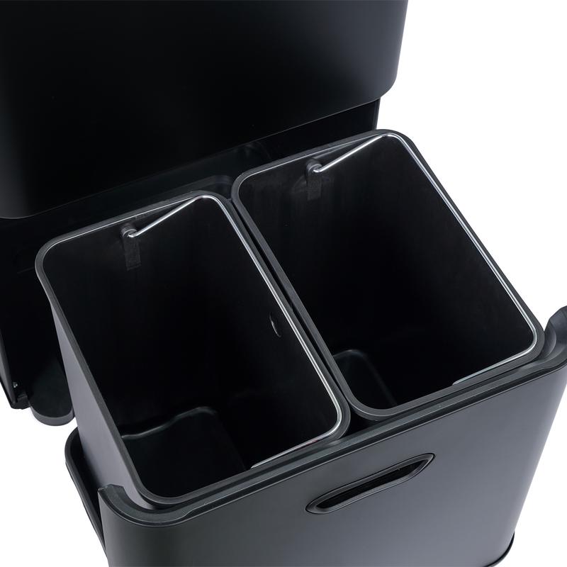 Waste sorting bin - bottom drawer open