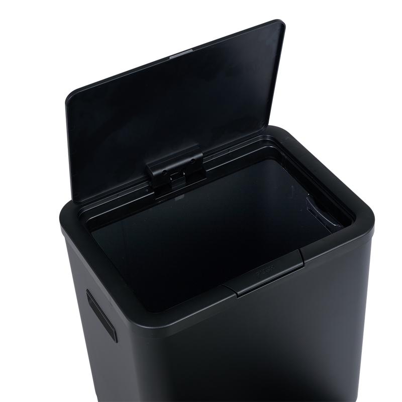 Waste sorting bin - lid open