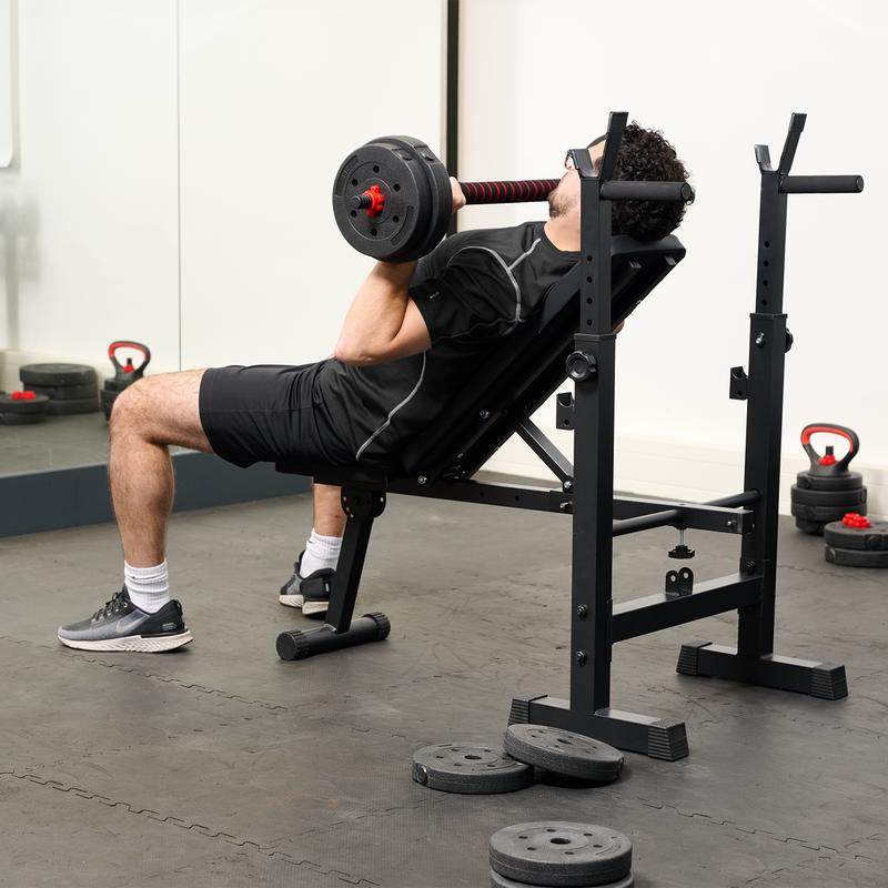 Folding weight bench - ideal for your home gym