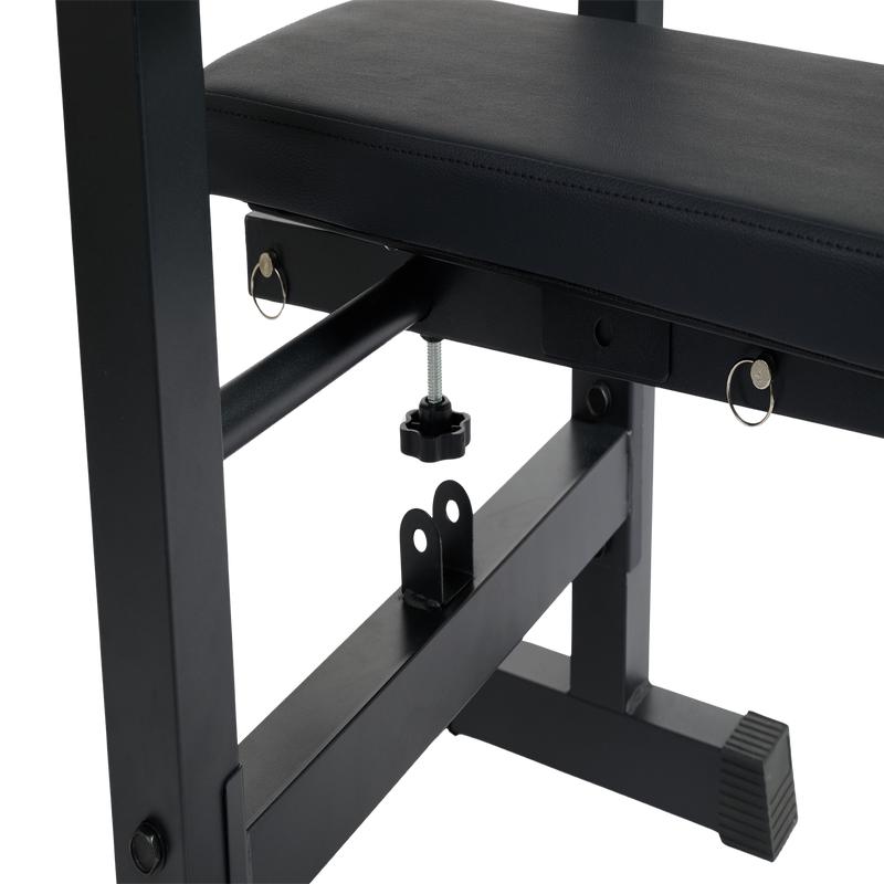 seat adjustable downwards - close-up bench