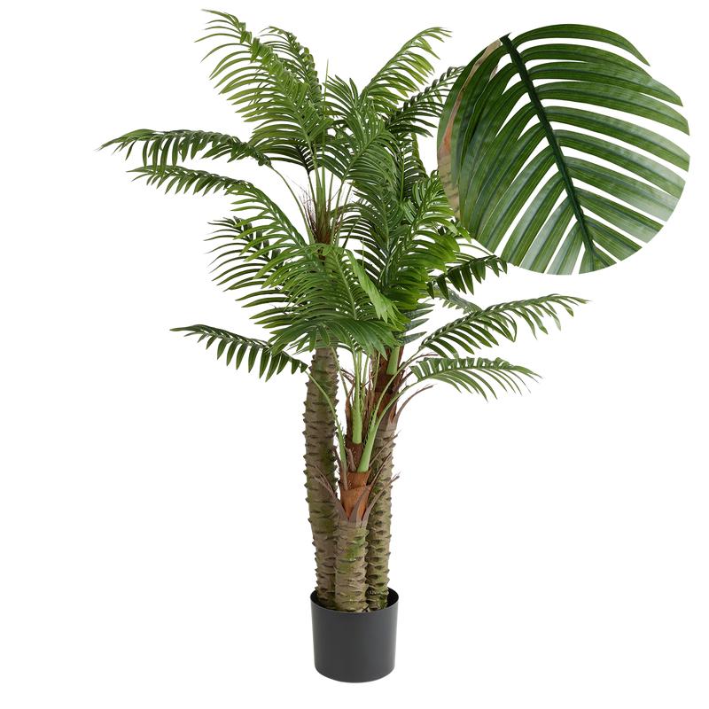 Artificial palm - close-up leaves