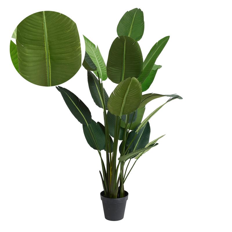 Artificial strelitzia plant XXL - close-up of leaves