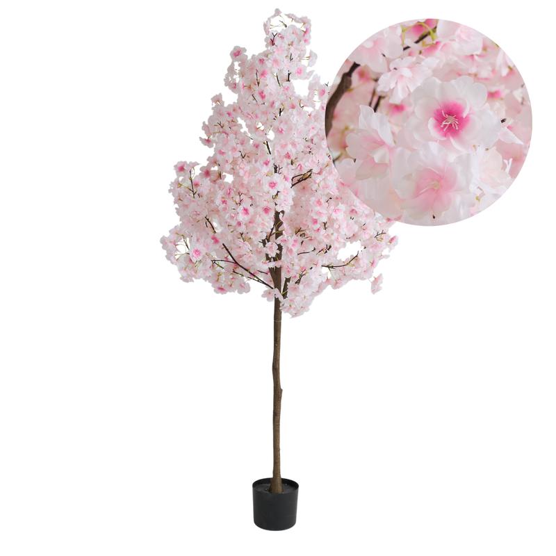 Artificial cherry blossom tree - 160 cm - close-up of blossoms