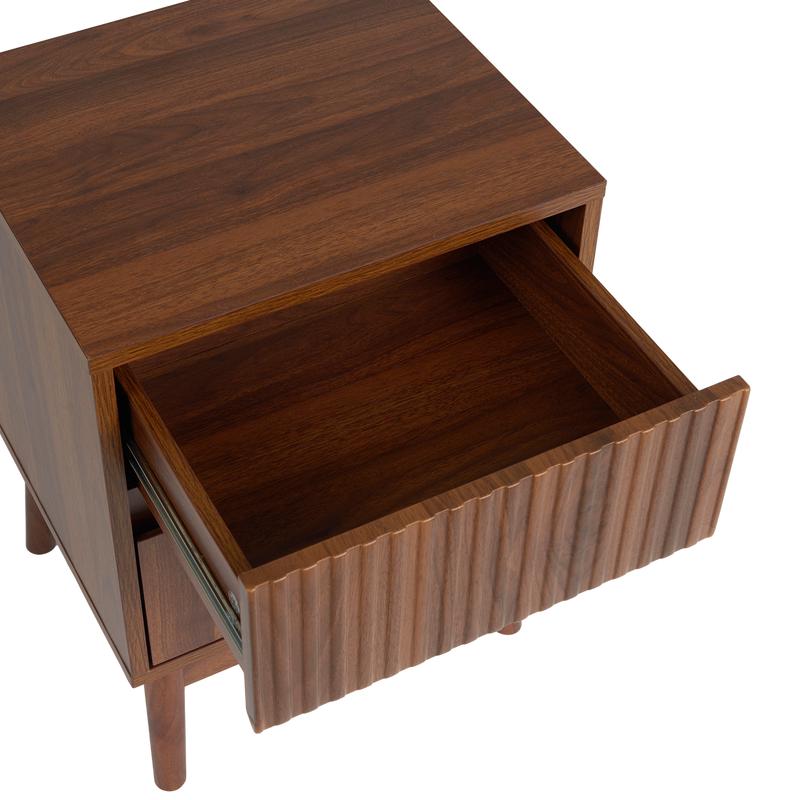Bedside table with drawers - top view drawer