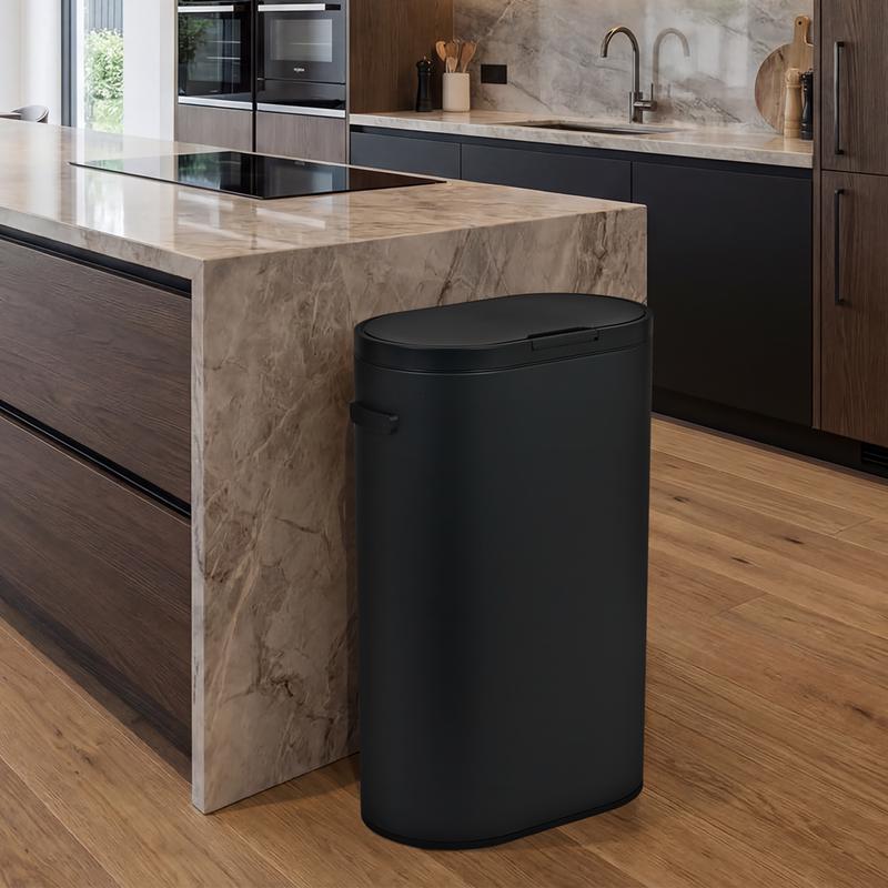 Prullenbak 60 liter ovaal – zwart