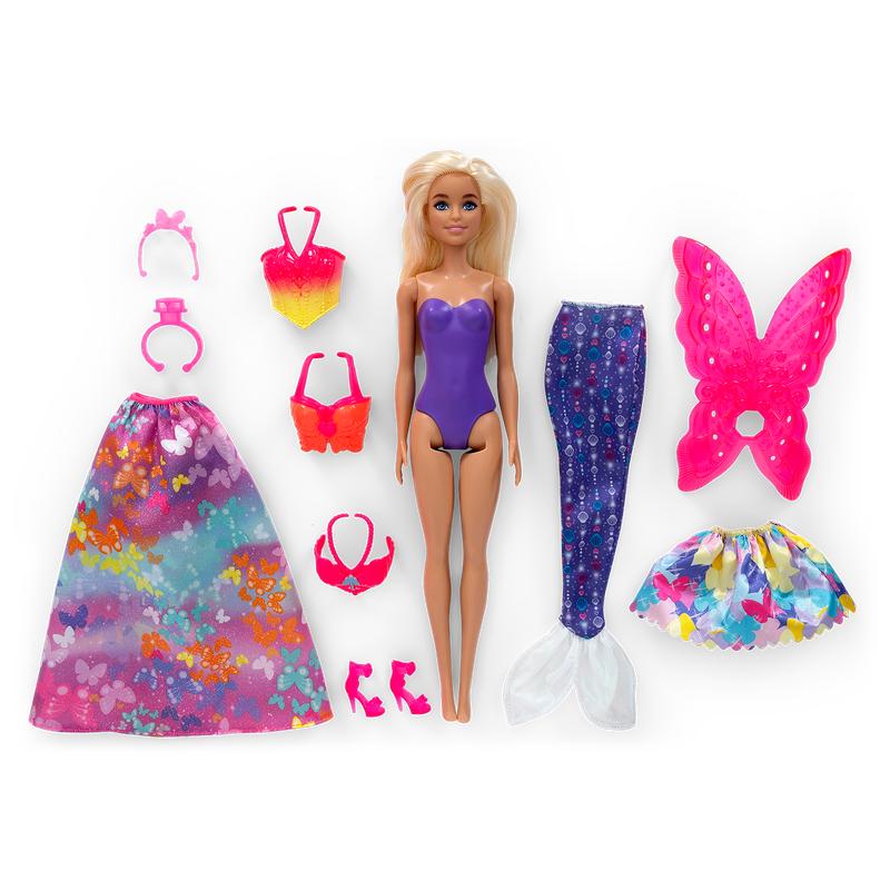Tous les éléments de la poupée Barbie Dreamtopia 